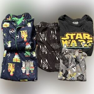 Star Wars Kids Pajama Bundle - Black, Navy & Gray